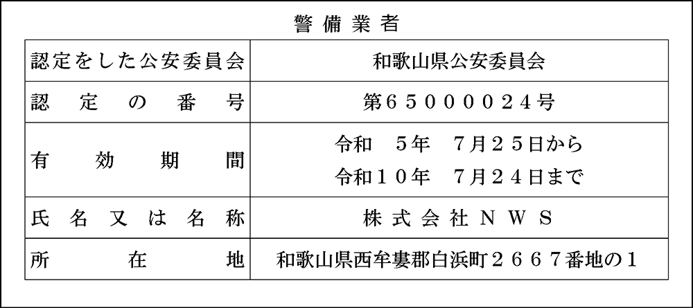 認定証